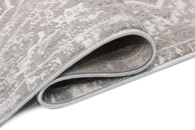 Teppich Valley Grau Beige Vintage Blumen