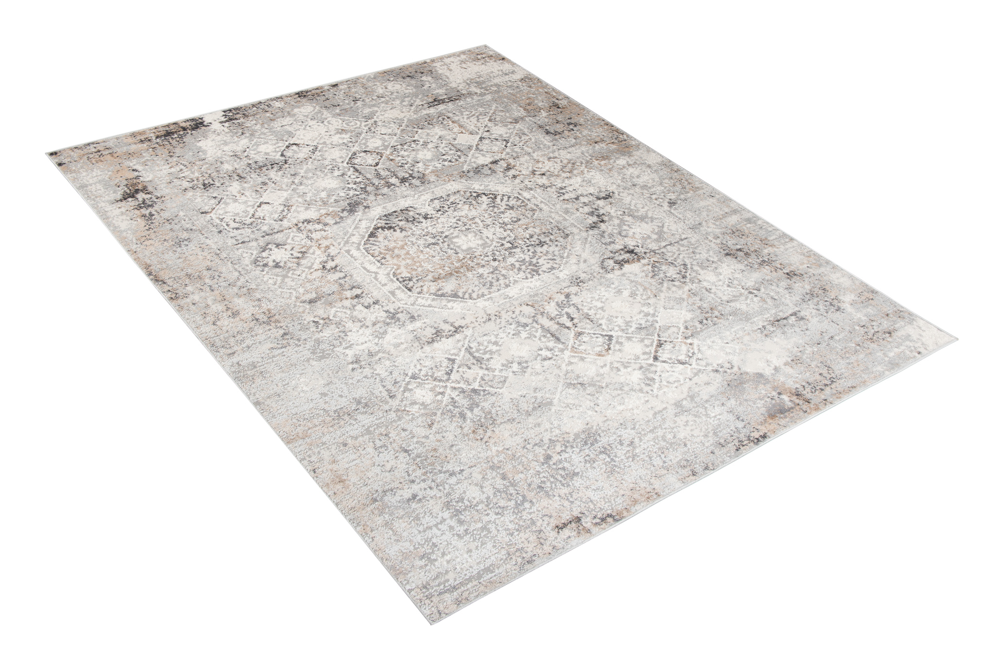 Teppich Valley Grau Beige Vintage Ornamente