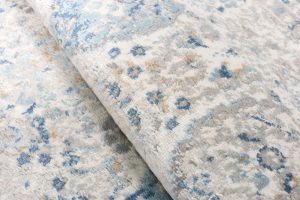 Teppich Valley Grau Blau Ornamente Vintage