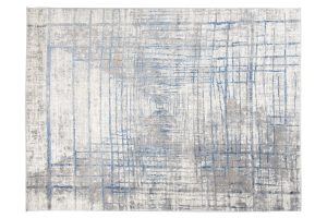 Teppich Valley Grau Blau Abstrakt Linien