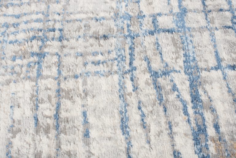 Teppich Valley Grau Blau Abstrakt Linien