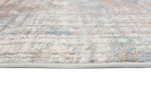 Teppich Valley Grau Lachsfarbe Abstrakt Linien