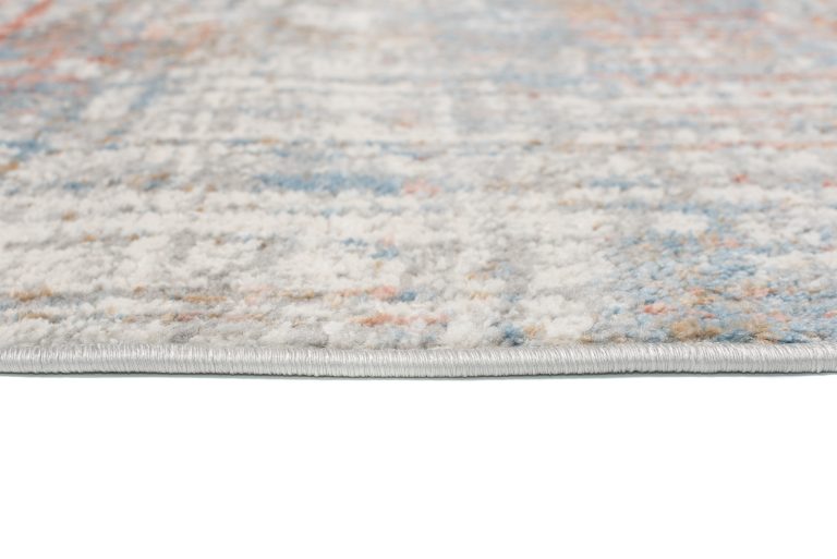 Teppich Valley Grau Lachsfarbe Abstrakt Linien