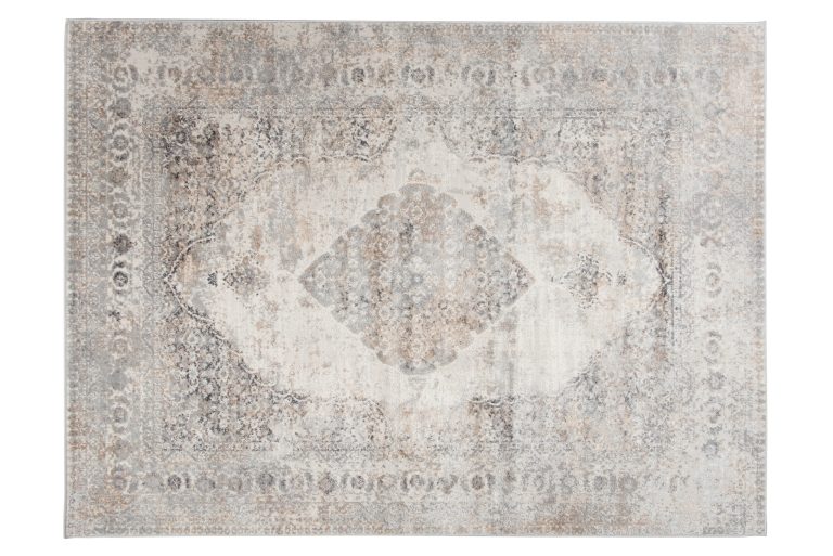 Teppich Valley Grau Fuchsrot Vintage Ornamente