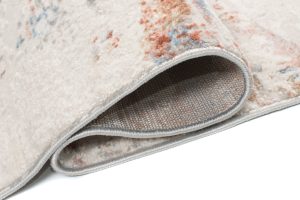 Teppich Valley Grau Lachsfarbe Geometrisch