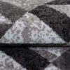 Teppich Maya Grau Schwarz Abstrakt Zigzags
