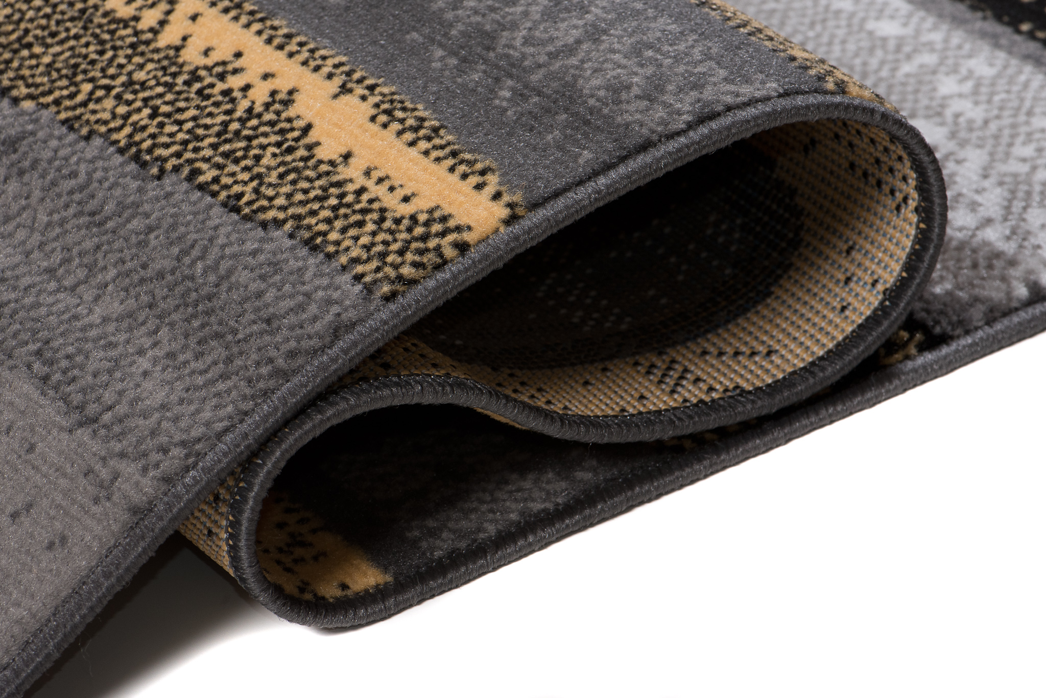 Teppich Maya Gelb Grau Geometrisch