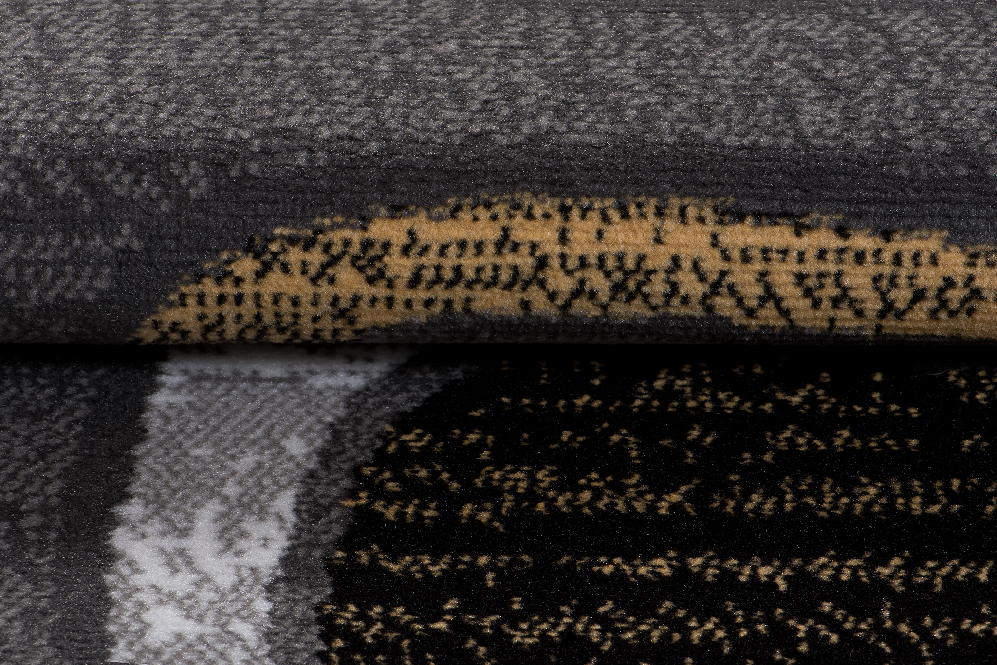 Teppich Maya Gelb Grau Geometrisch