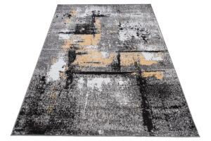 Teppich Maya Grau Gelb Verwischt