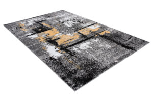 Teppich Maya Grau Gelb Verwischt