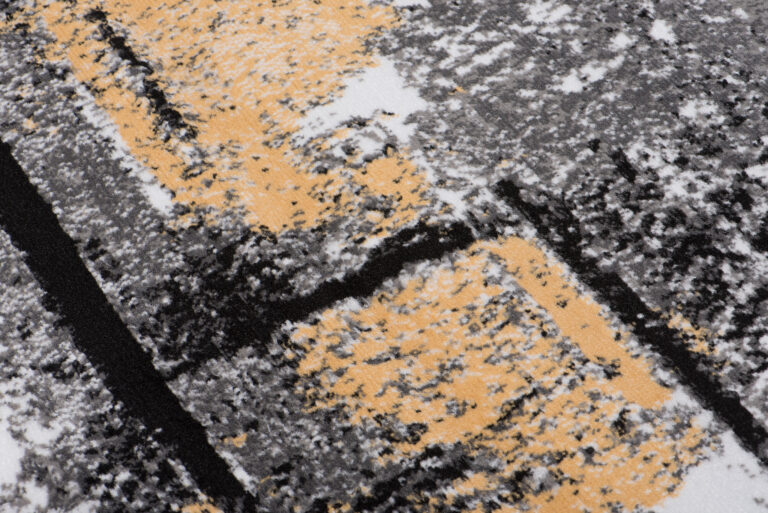 Teppich Maya Grau Gelb Verwischt