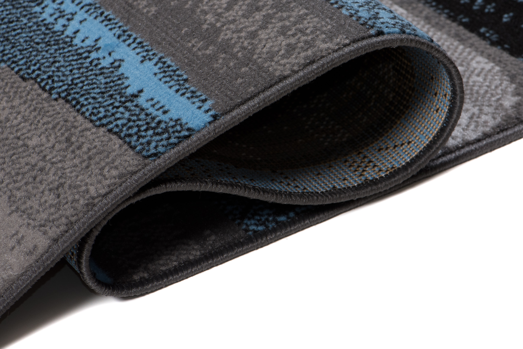 Teppich Maya Blau Grau Geometrisch