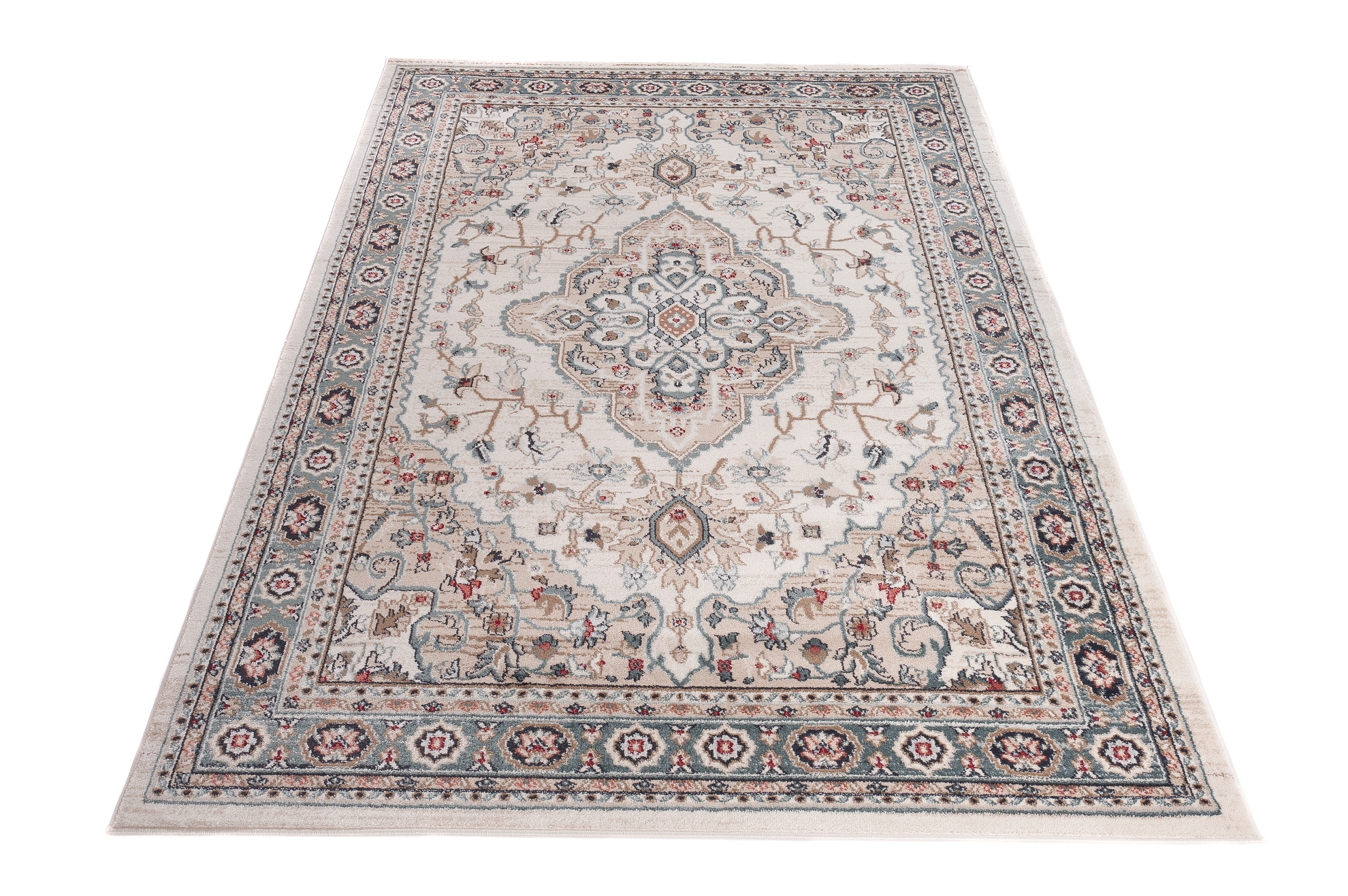 Teppich Colorado Traditionell Creme Beige Ornament