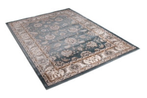 Teppich Colorado Klassisch Blau Beige Ornament