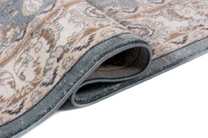 Teppich Colorado Klassisch Blau Beige Ornament