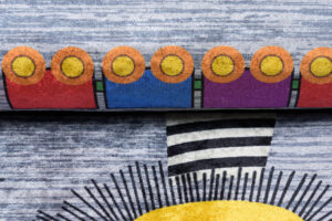 Teppich Emma Kinderzimmer Grau Straße Anti-Rutsch