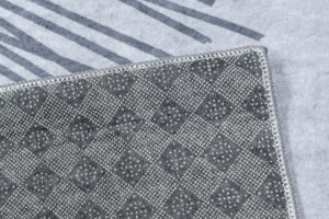 Teppich Emma Kinderzimmer Grau Gelb Löwe Rutschfest