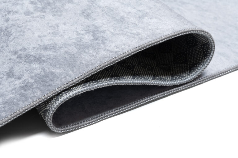 Teppich Emma Kinderzimmer Grau Gelb Löwe Rutschfest