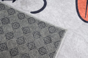 Teppich Emma Kinderzimmer Grau Meliert Panda