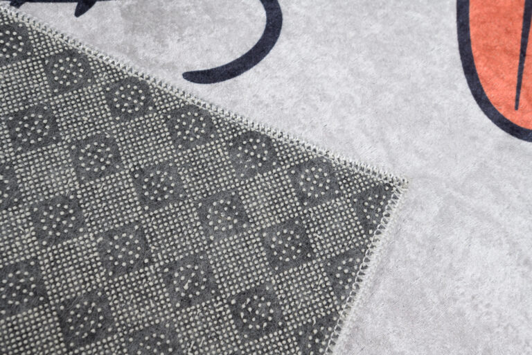 Teppich Emma Kinderzimmer Grau Meliert Panda