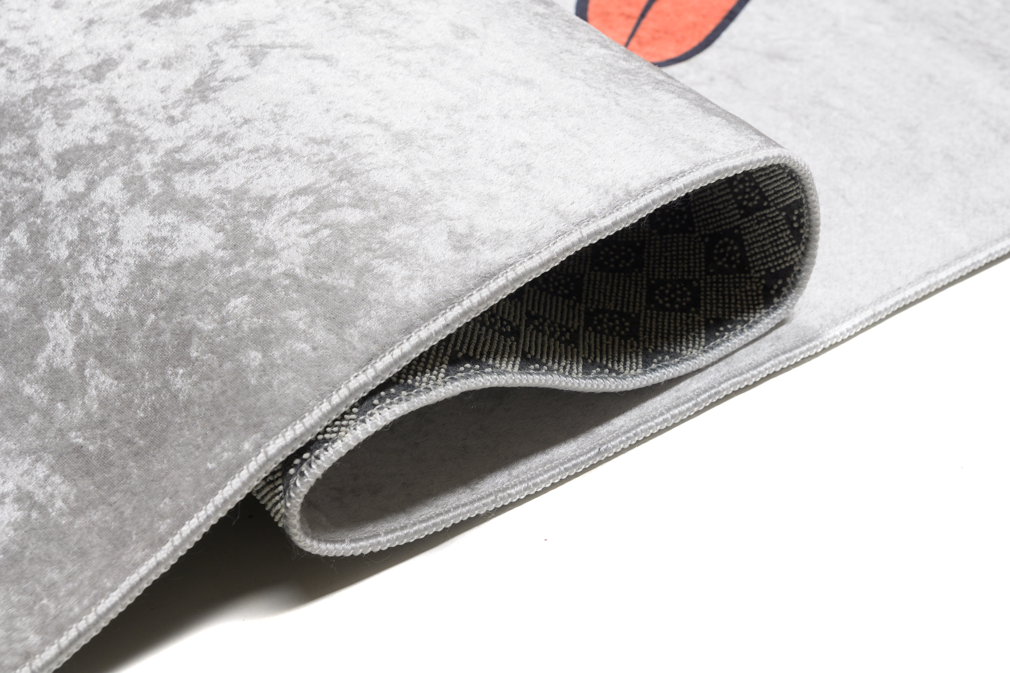 Teppich Emma Kinderzimmer Grau Meliert Panda