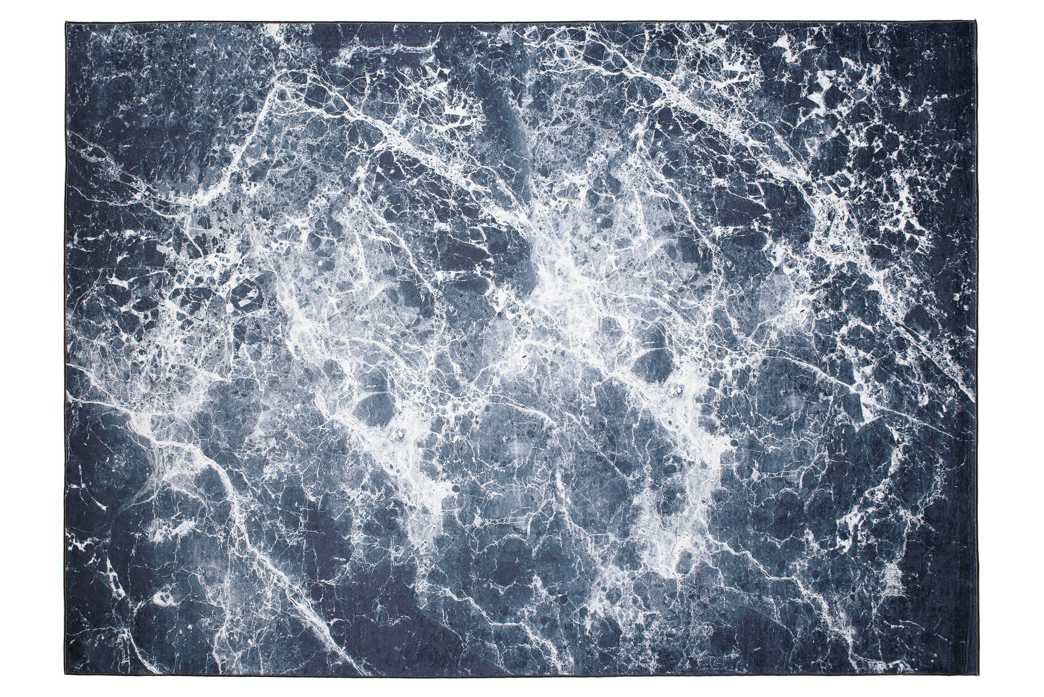 Teppich Toscana Grau Dunkelblau Hell Marmor