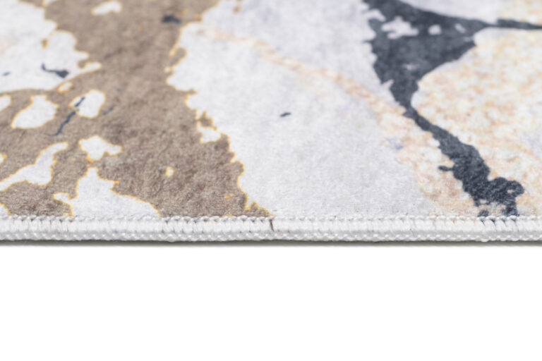 Teppich Toscana Creme Gold Schwarz Marmor