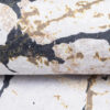 Teppich Toscana Creme Gold Schwarz Marmor