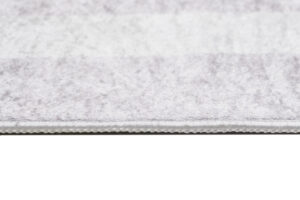 Teppich Toscana Fransen Hellgrau Rahmen