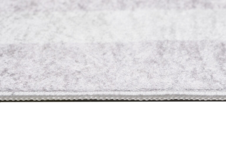 Teppich Toscana Fransen Hellgrau Rahmen