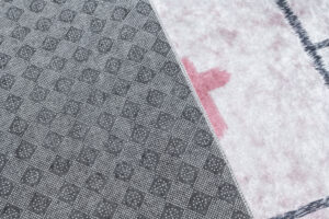 Teppich Emma Kinderzimmer Rosa Hasen Himmel und Hölle