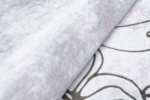 Teppich Emma Kinderzimmer Grau Mädchen Bär Rutschfest