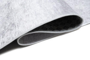 Teppich Emma Kinderzimmer Grau Mädchen Bär Rutschfest