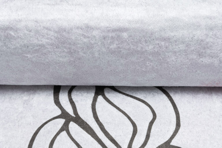 Teppich Emma Kinderzimmer Grau Mädchen Bär Rutschfest