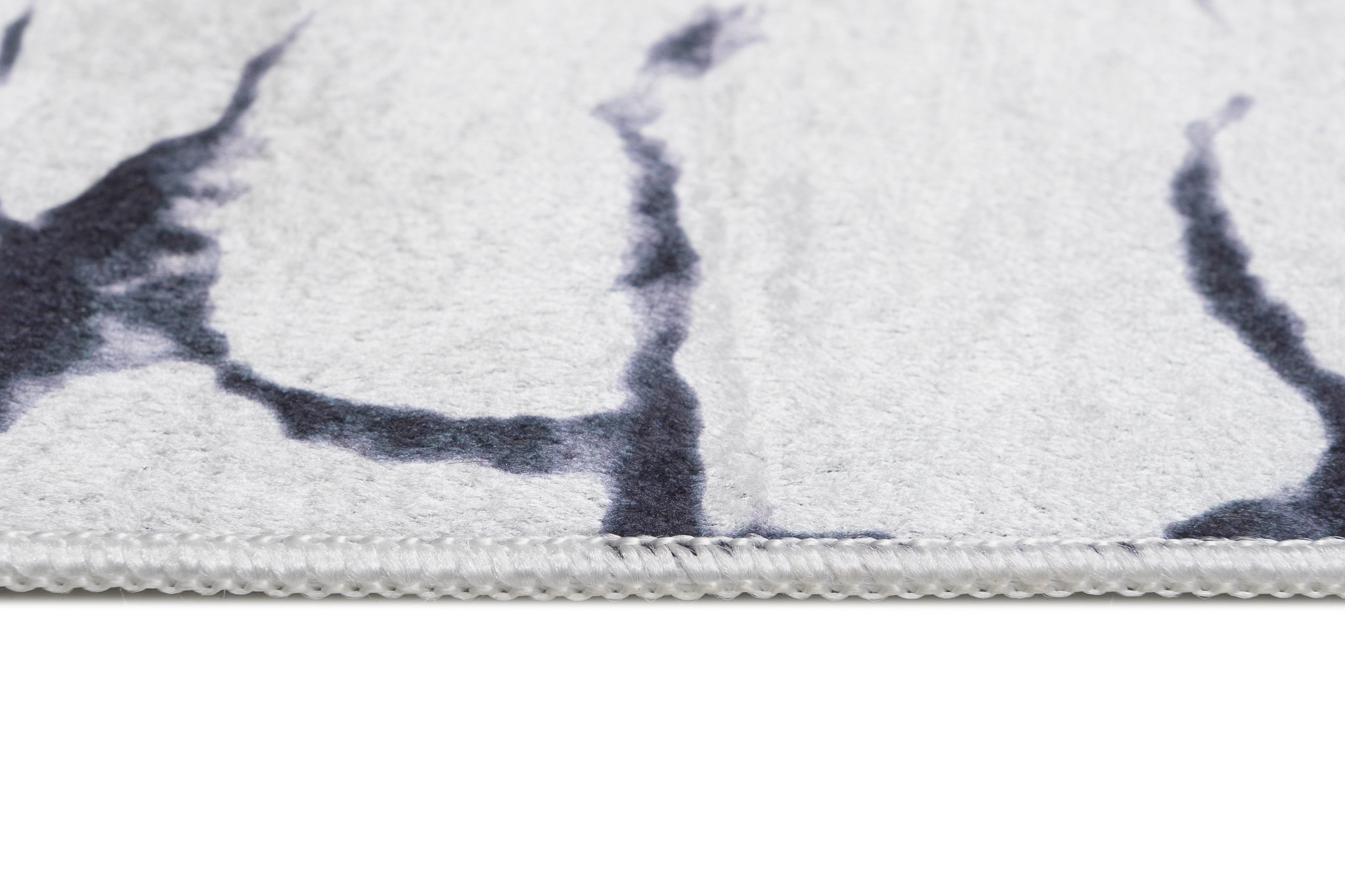 Teppich Toscana Grau Marmor Goldrahmen Rutschfest