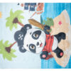 Teppich Emma Rutschfest Waschbar Panda Pirat