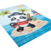 Teppich Emma Rutschfest Waschbar Panda Pirat
