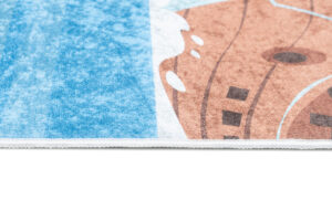 Teppich Emma Rutschfest Waschbar Panda Pirat