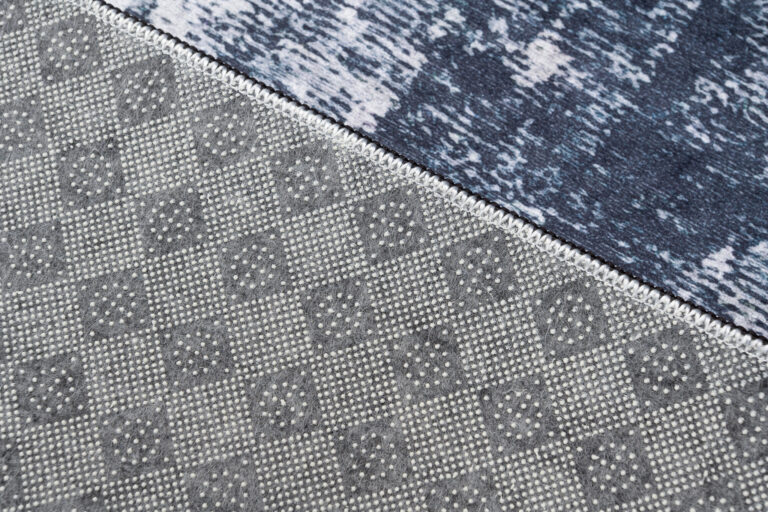 Teppich Toscana Meliert Grau Blau Anti-Rutsch