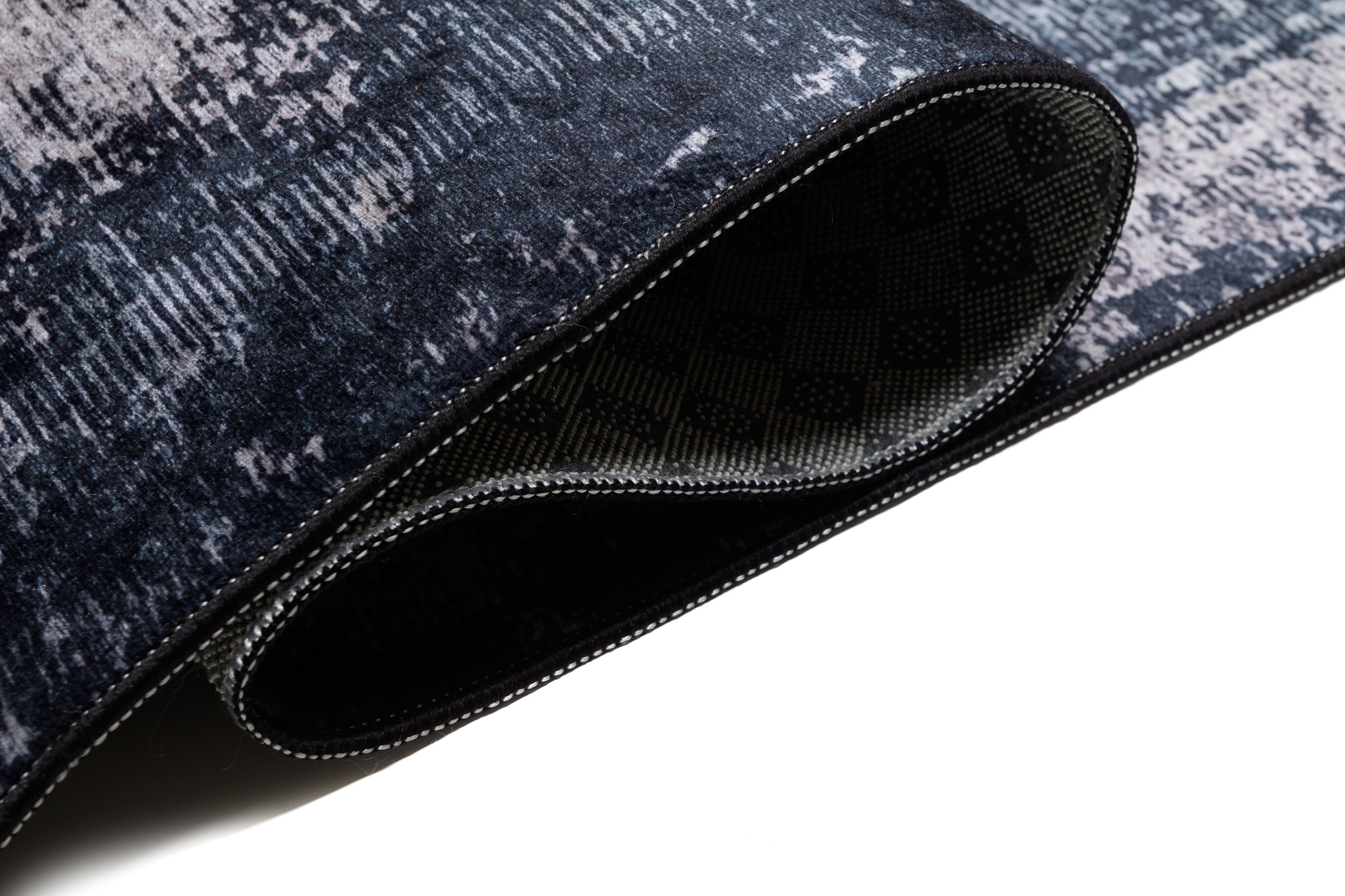 Teppich Toscana Meliert Grau Blau Anti-Rutsch