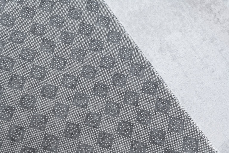 Teppich Emma Kinderzimmer Grau Bär Katze Rutschfest