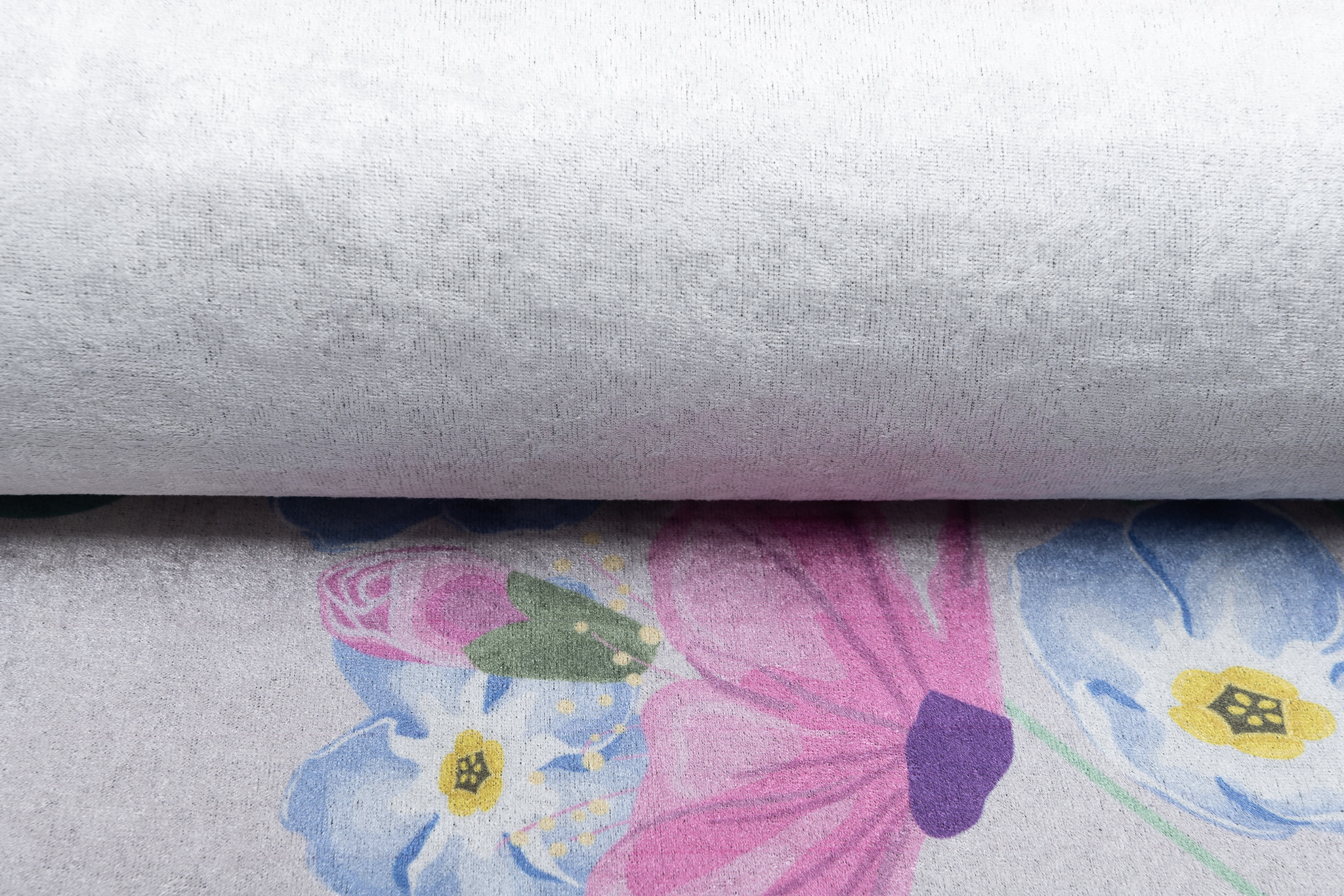 Teppich Emma Kinderzimmer Grau Bär Katze Rutschfest