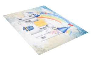 Teppich Emma Kinderzimmer Bunt Schloss Hell