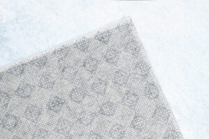 Teppich Emma Rutschfest Waschbar Blau Panda