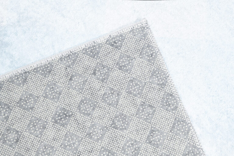 Teppich Emma Rutschfest Waschbar Blau Panda