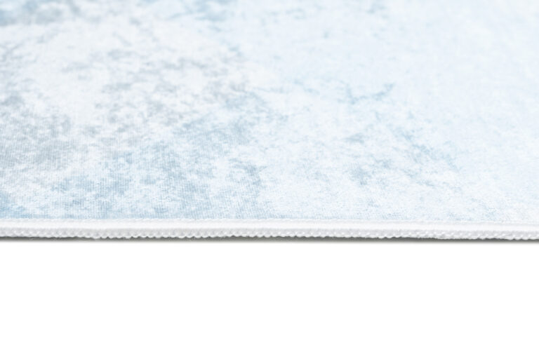 Teppich Emma Rutschfest Waschbar Blau Panda