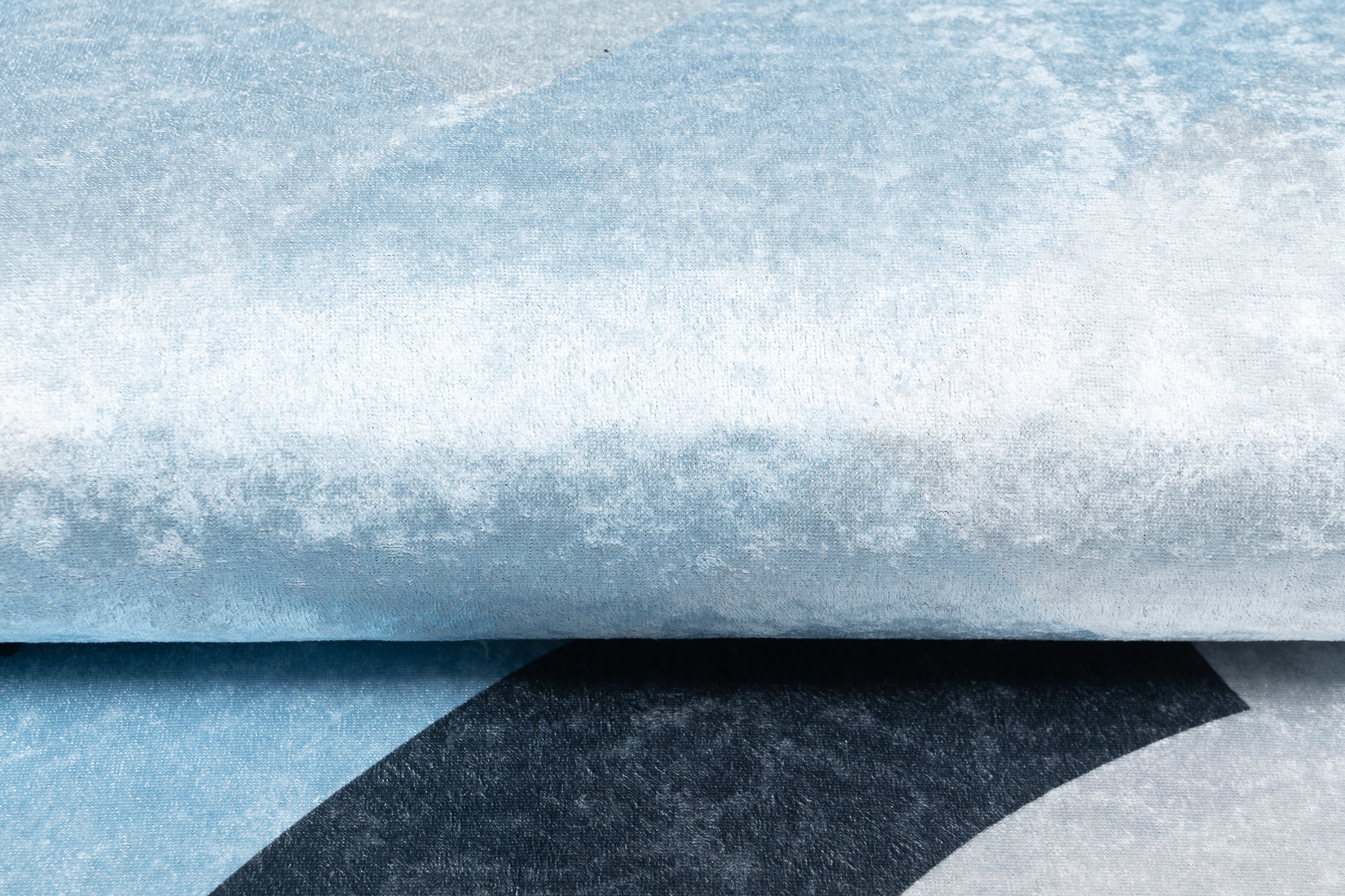 Teppich Emma Rutschfest Waschbar Blau Panda