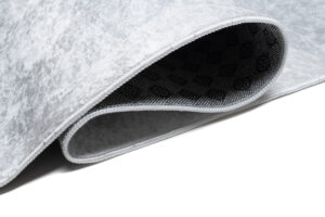 Teppich Emma Kinderzimmer Grau Einhorn Rutschfest