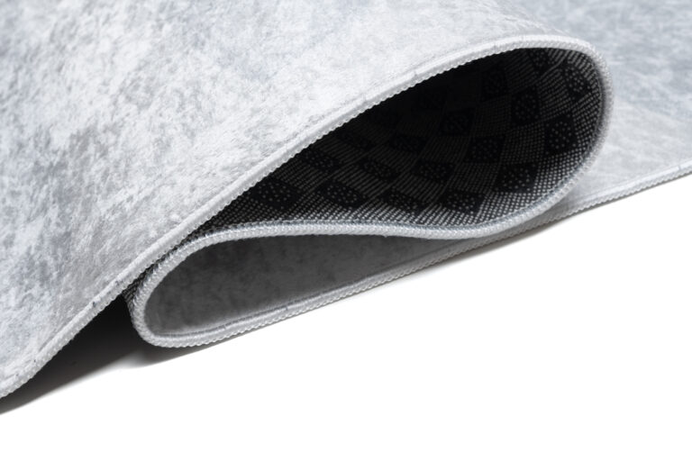 Teppich Emma Kinderzimmer Grau Einhorn Rutschfest