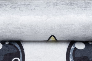 Teppich Emma Kinderzimmer Grau Einhorn Rutschfest